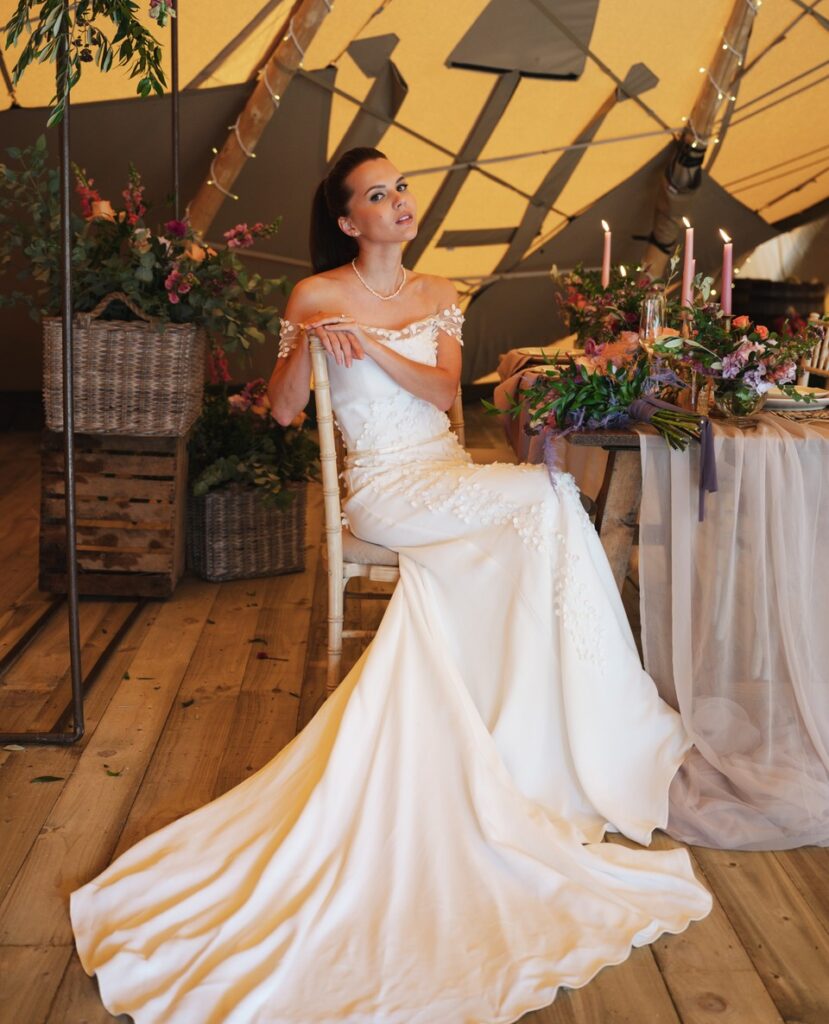 Bowland Tipis Open Day, on Sunday 30th July 2023, from 11am to 4pm! | Feathers & Florence | Wedding dresses near me