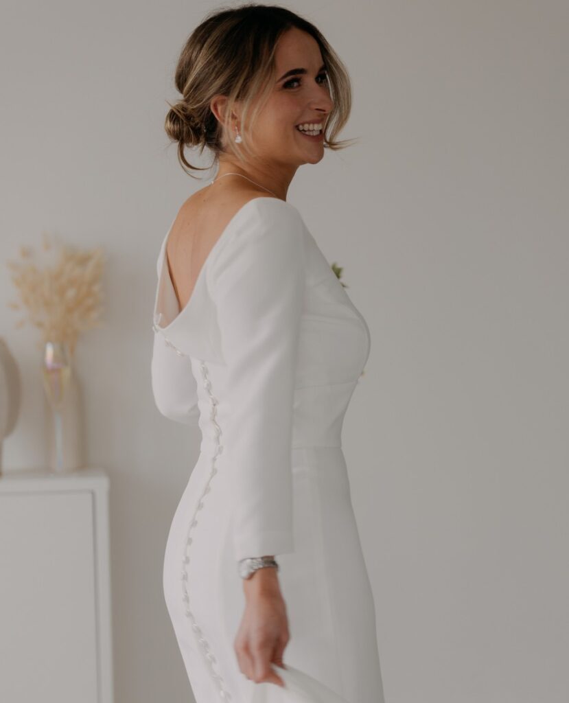 This dress comes with a guarantee that it will never date! | ⁠Feathers & Florence | Wedding Dress Preston | Wedding Dresses Near Me