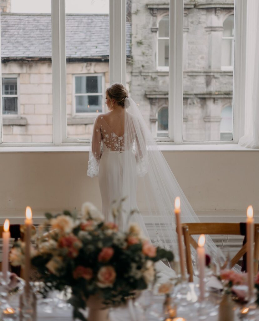 We're just going to leave this dreamy veil moment here | Feathers & Florence | Wedding Dresses Lancashire | Wedding Dresses Near Me