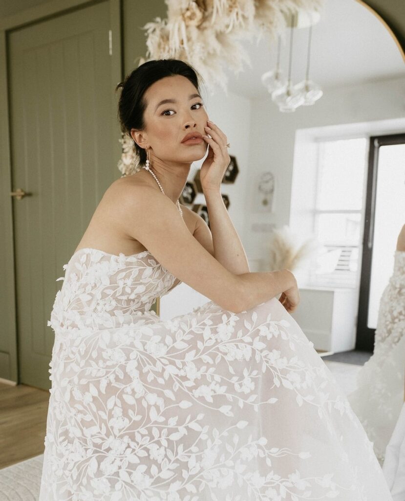 Starting the search for your wedding dress can be exciting but also daunting.⁠ | Feathers & Florence | Wedding Dress Preston